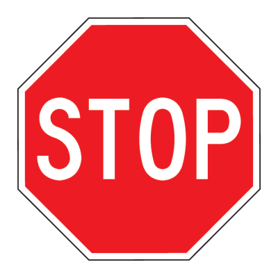 Stop Regulatory Sign