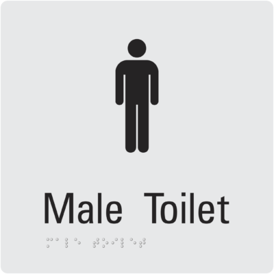 Male Toilet Facility Sign
