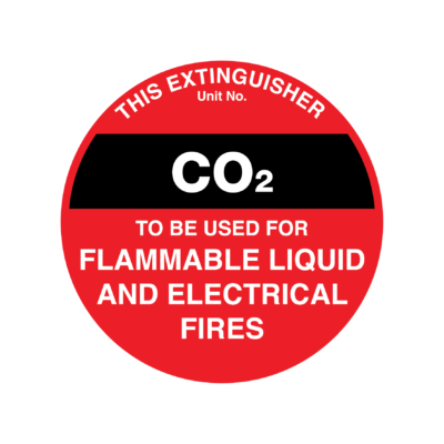 CO2 Fire Extinguisher Sign