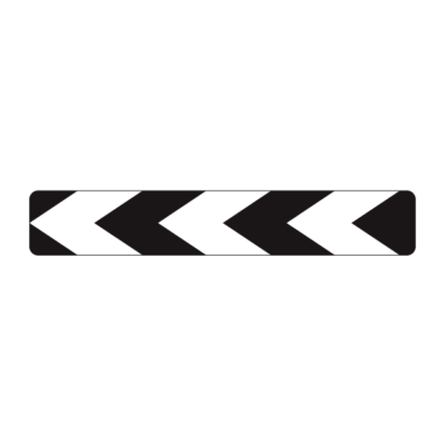 Triple Panel Chevron Alignment Marker Blade Sign