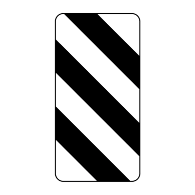 Unidirectional Hazard Marker Street Blade Sign