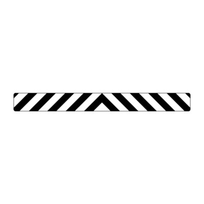 Chevron Alignment Marker Street Blade Sign (Wide)
