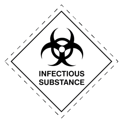 Infectious Substance Class 6 Dangerous Goods Sign