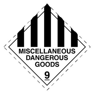 Miscellaneous Dangerous Goods Class 9 Sign