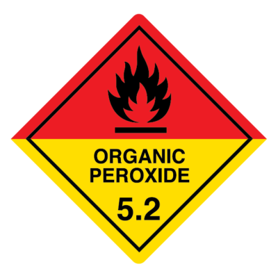 Organic Peroxide Class 5.2 Dangerous Goods Sign