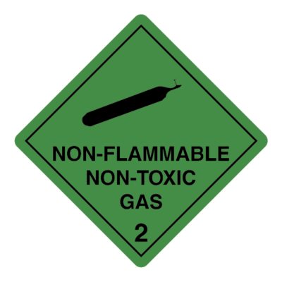 Non-Flammable Non-Toxic Gas Class 2 Sign