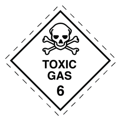 Toxic Gas Class 6 Dangerous Goods Sign