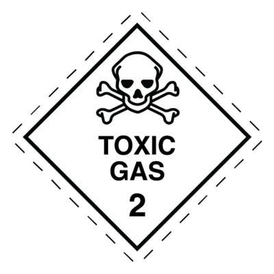 Toxic Gas Class 2 Dangerous Goods Sign