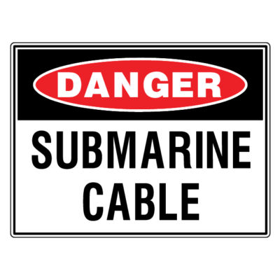 Danger Submarine Cable Safety Sign