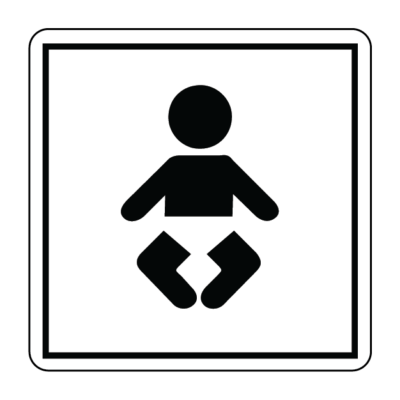 Baby Change Icon Braille Sign