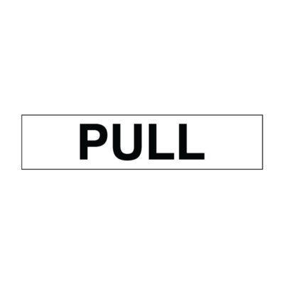 Pull Door Sign