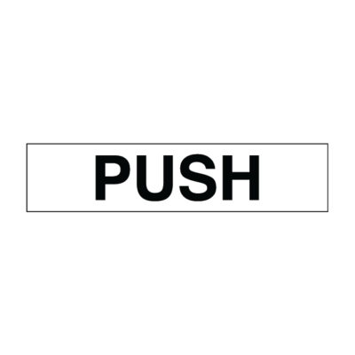 Push Door Sign