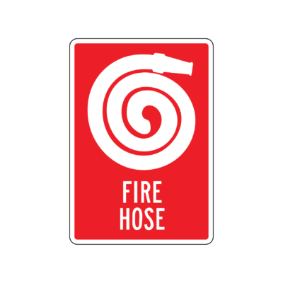 Fire Hose 300mm Sign