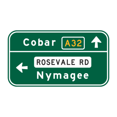 Advance Directional Guide Sign (Two Section)