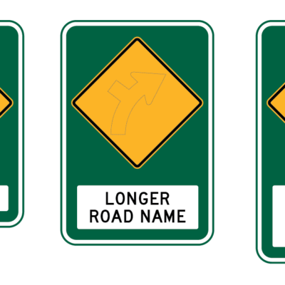 Advance Rural Road Funding Sign
