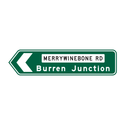 Warrinya and Burren Junction Guide Sign