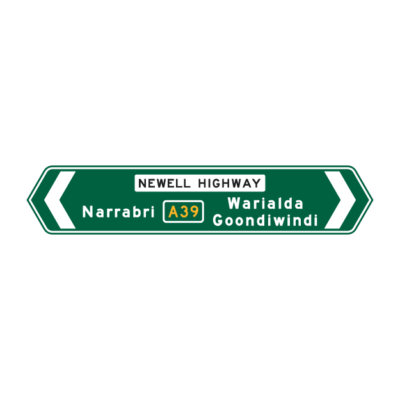 Intersection Directional Guide Sign