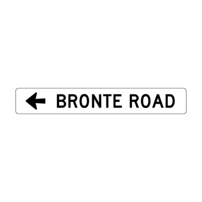 Street Name Directional Arrow Sign