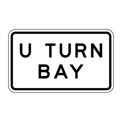 U-Turn Bay Guide Sign