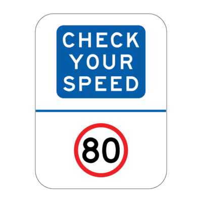Check Your Speed Information Sign