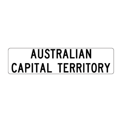 State or Territory Border Guide Sign