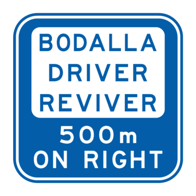 Driver Reviver Position And Distance Sign