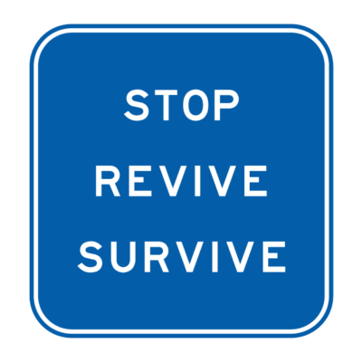 Driver Reviver Safety Instruction Sign