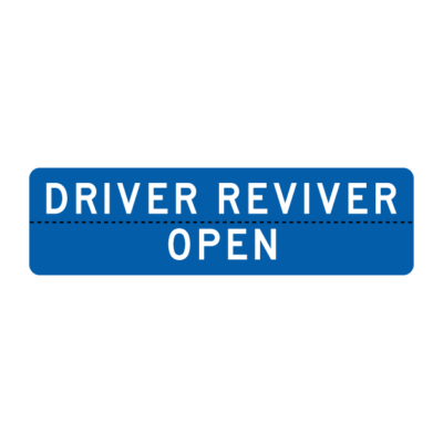 Driver Reviver Open Sign
