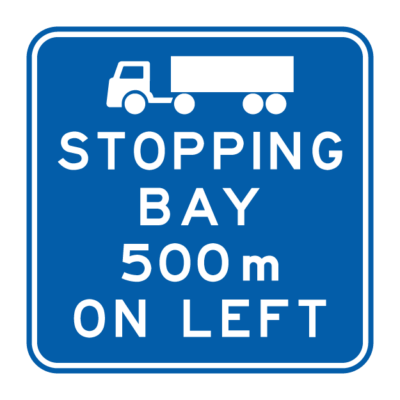 Stopping Bay Position And Distance Sign
