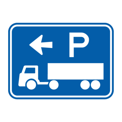 Truck Parking Area Directional Sign