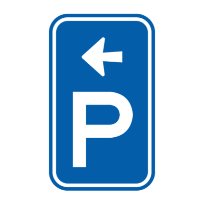 Parking Area Directional Arrow Sign