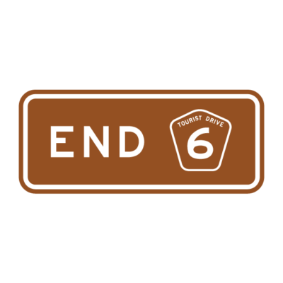 End Tourist Drive Route Marker Wide Format