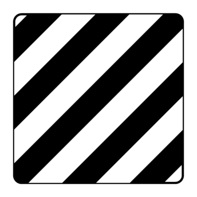 Hazard Marker Guide Sign Square