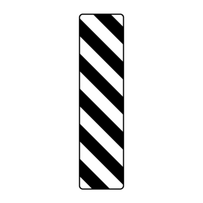 Hazard Marker Guide Sign Tall Rectangle