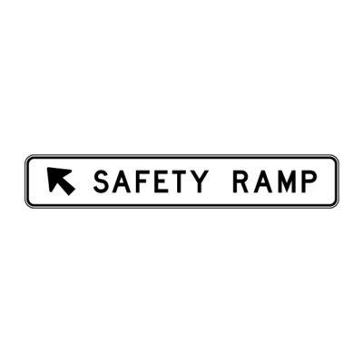 Safety Ramp Directional Arrow Sign