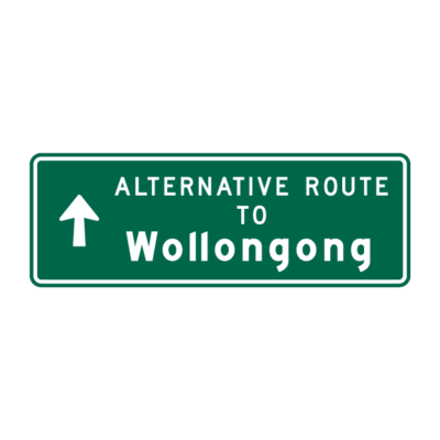 Alternative Route Guide Sign