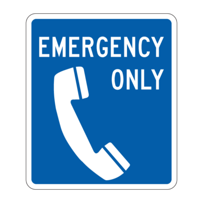 Phone Facility Guide Sign