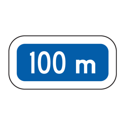 100m Guide Sign