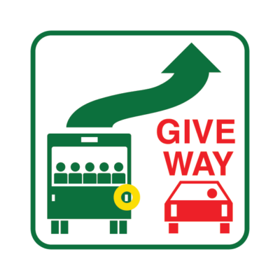 Give Way Vehicle Safety Sign