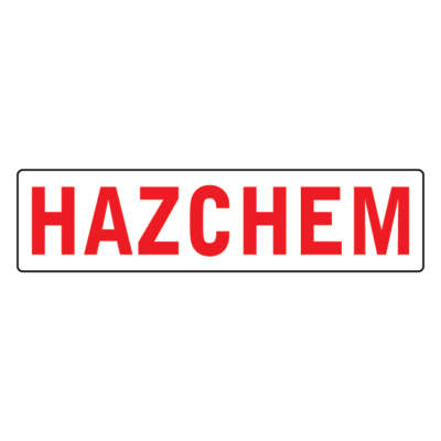 Hazchem Dangerous Goods Sign