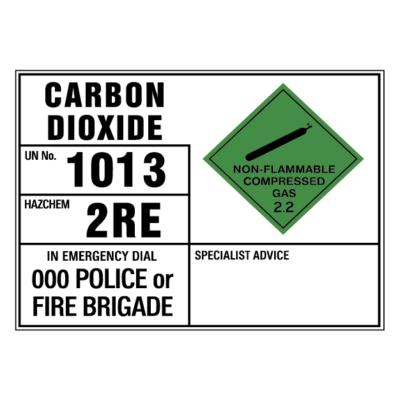 Hazchem Emergency Information Sign