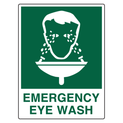 Emergency Eye Wash First Aid Sign
