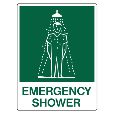 Emergency Shower First Aid Sign