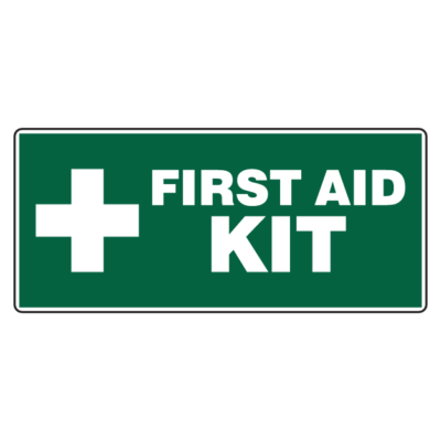 First Aid Kit Emergency Sign