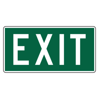 Exit Safety Sign