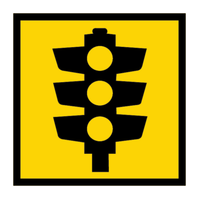 Traffic Signals Symbol Multi Message Road Sign