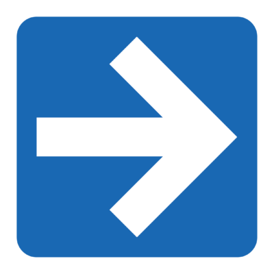 Right Direction Arrow Sign
