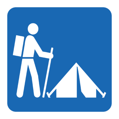 Backpacking Area Sign