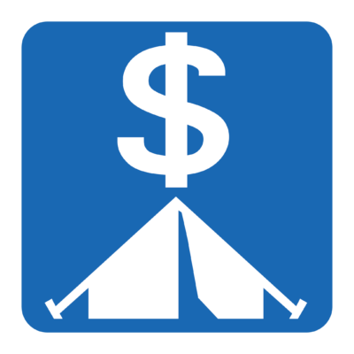Camping Fee Required Sign