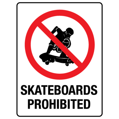 Skateboards - Prohibited Sign